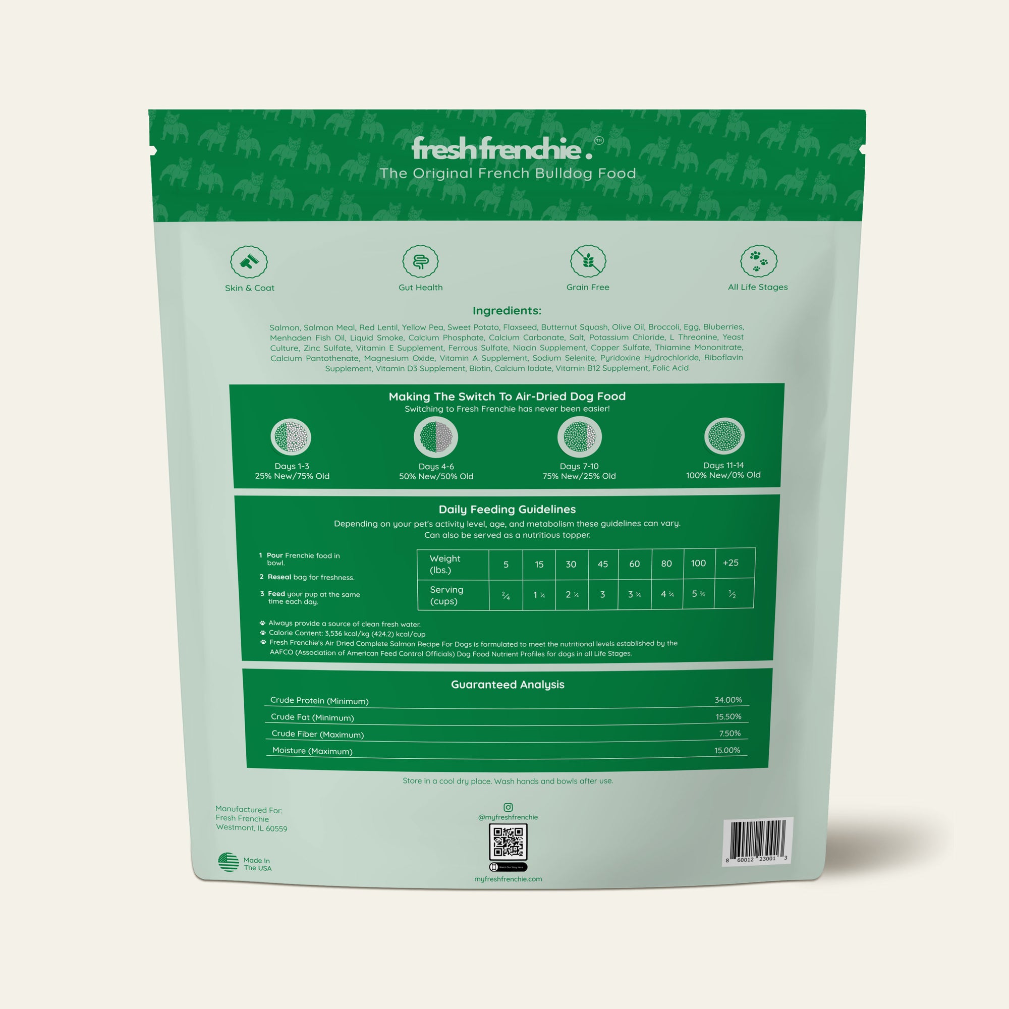 Fresh Air Dried Dog Food For French Bulldogs