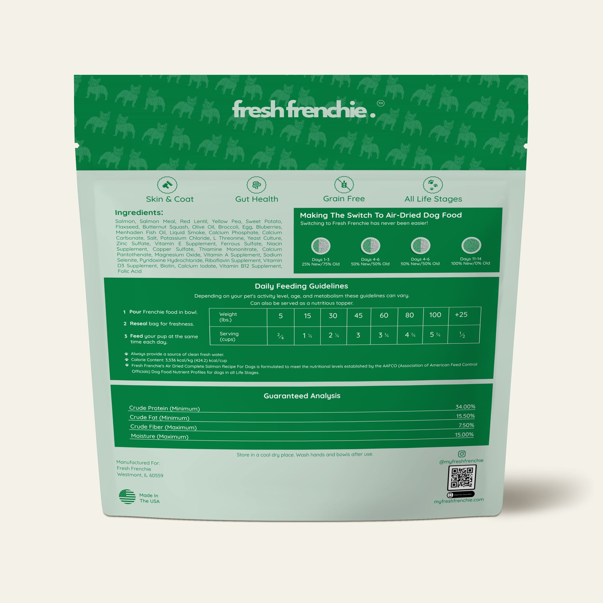 Fresh Air Dried Dog Food Topper For French Bulldogs