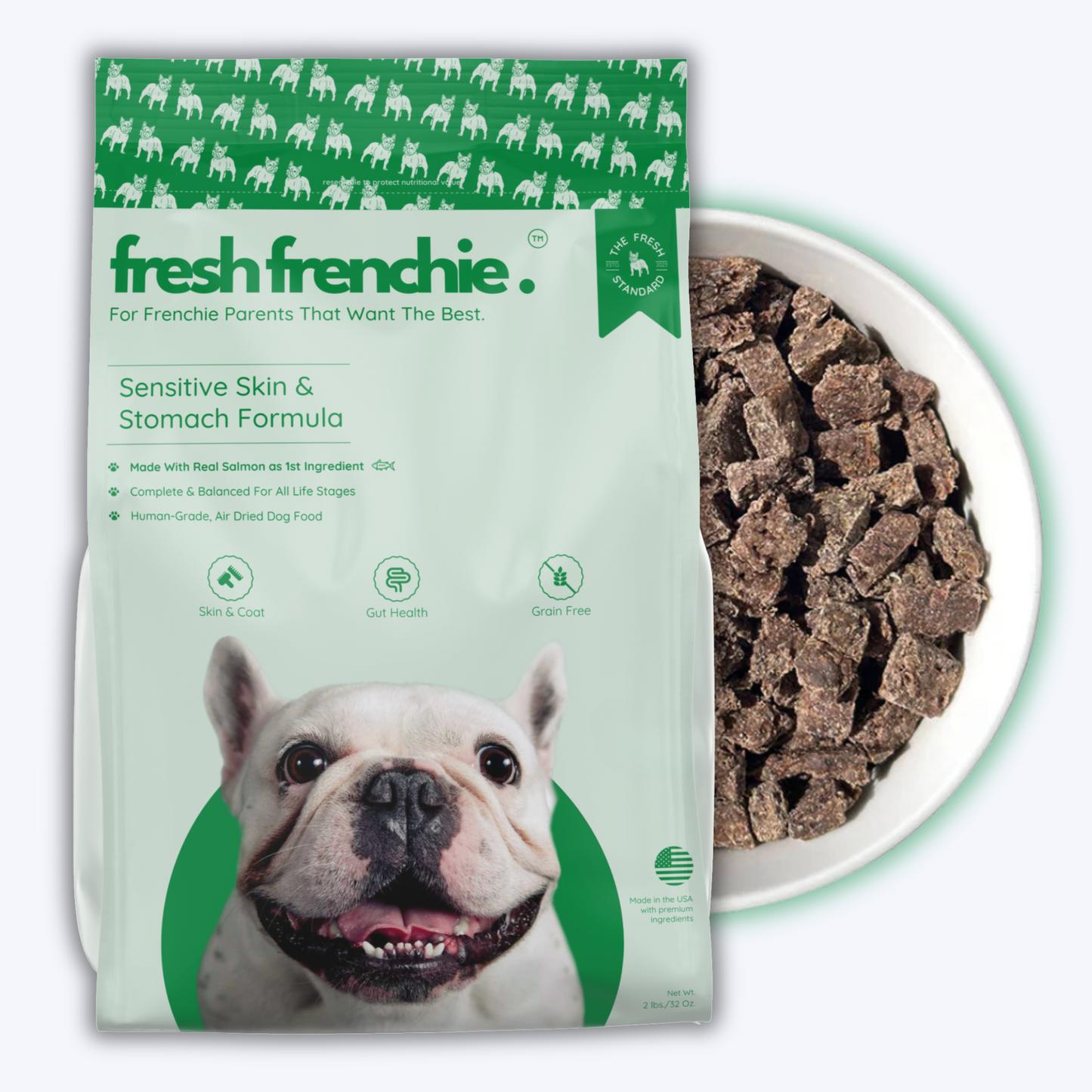 Fresh Air Dried Dog Food For French Bulldogs